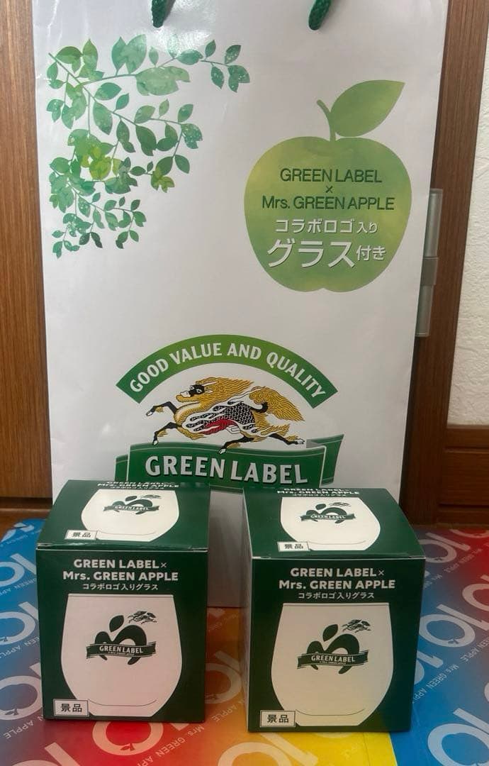 Mrs. GREEN APPLE ミセスグリーンアップル グリーンラベル グラス