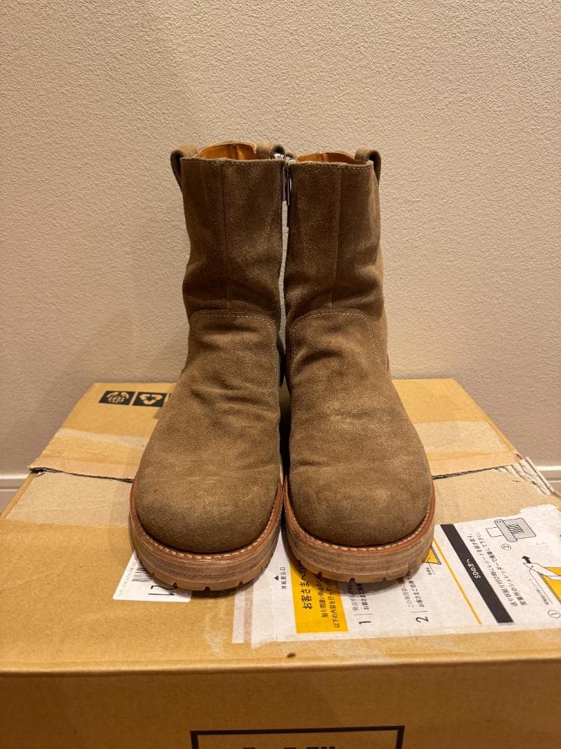 WORKER ZIP UP BOOTS COW LEATHER 定価9万円 - メルカリ