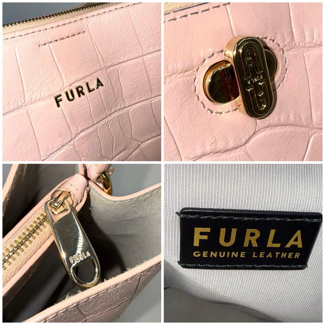 ✨美品✨FURLA フルラ ダナエ 2WAY ショルダーバッグ ピンク - メルカリ