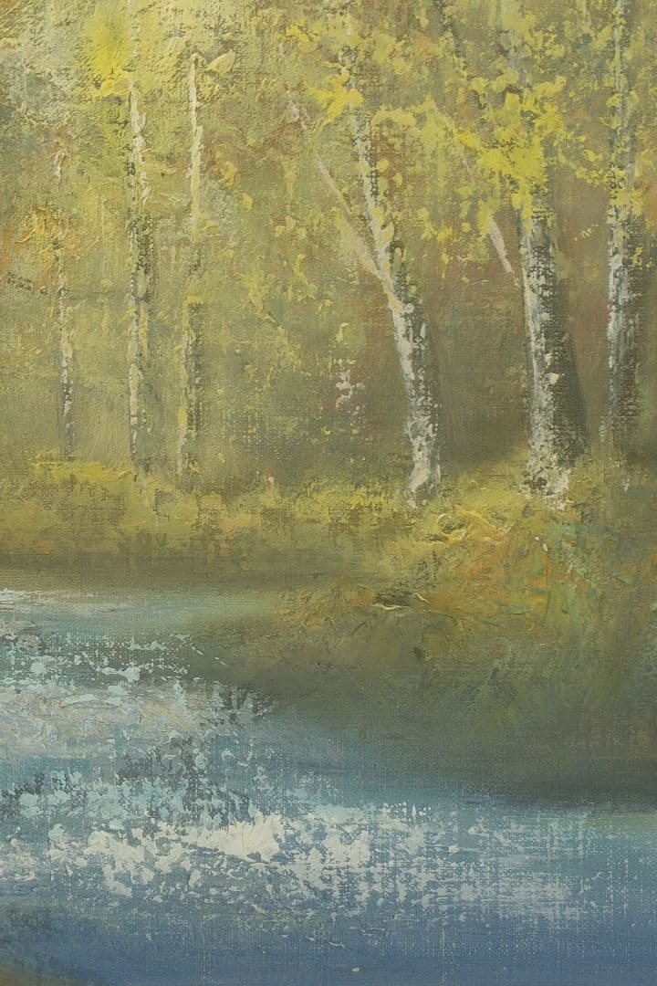 真作保証】佐々木賢光F10号額装「奥入瀬渓流」 - メルカリ