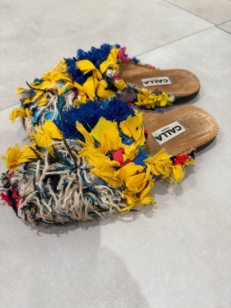 【Afro-de-porori 】CALLA バブーシュ　サボ Afro-de-porori 様専用】CALLA バブーシュ サボ