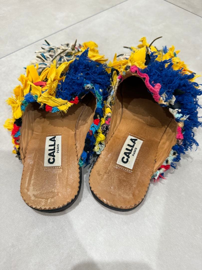 Afro-de-porori 様専用】CALLA バブーシュ サボ
