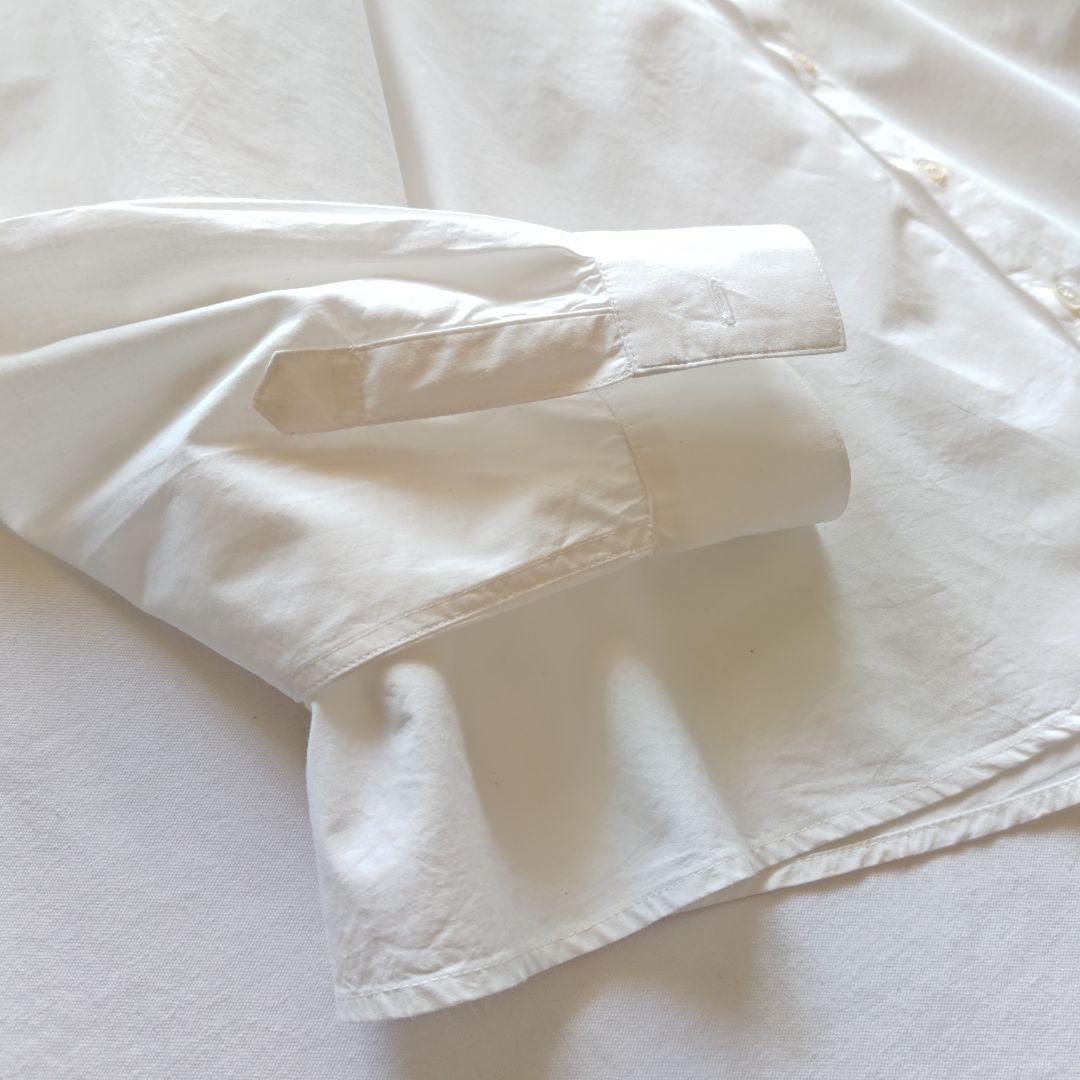 バスコ ハドゥ プルビオ 立襟 フリル ホワイト シャツ ブラウス インド