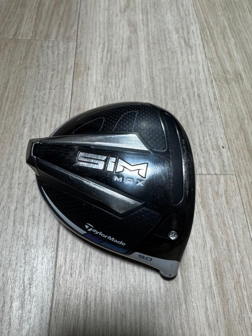 TaylorMade SIM MAXドライバー ヘッドのみ9度純正ヘッドカバー付