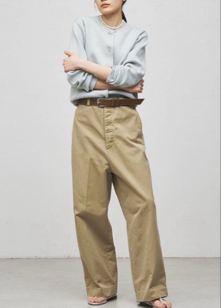 GEMINI ワイドシルエット チノパン ウィムガゼット 36 ベージュ 1