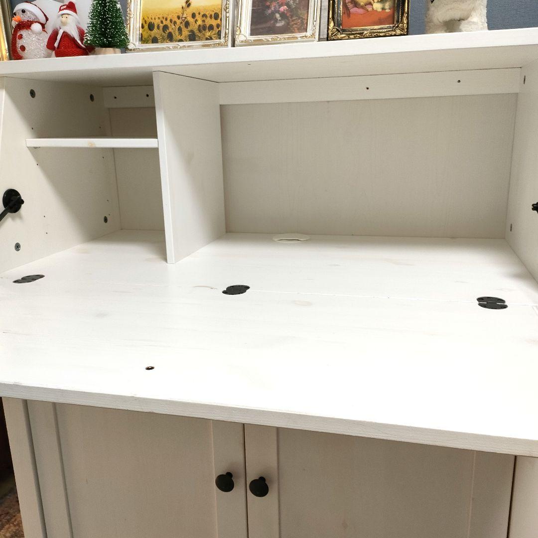 IKEA ヘムネス ライティングビューロー デスクアンティーク調 - メルカリ