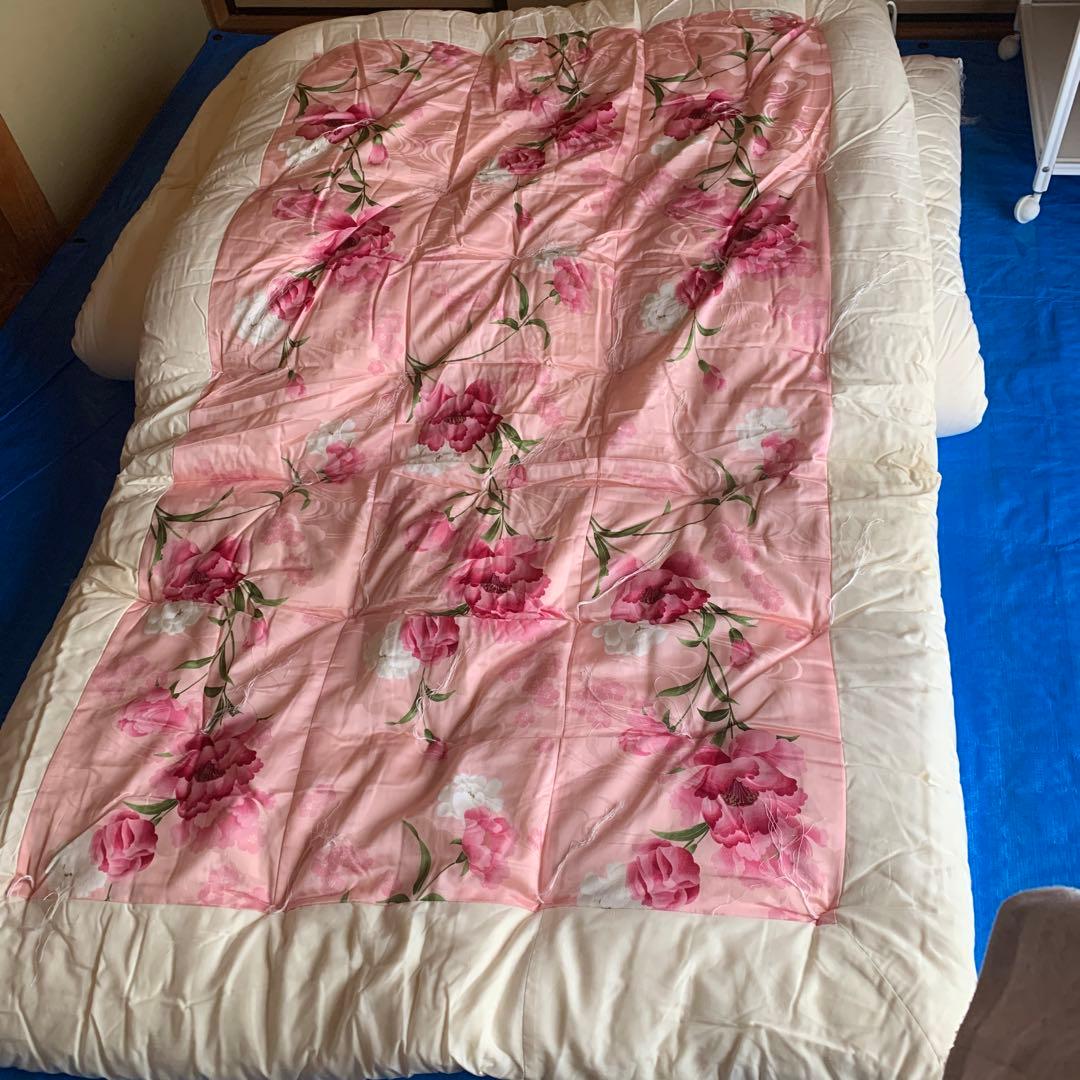 未商品［婚礼布団、敷布団掛布団ダブル]昭和レトロ高級品 - メルカリ