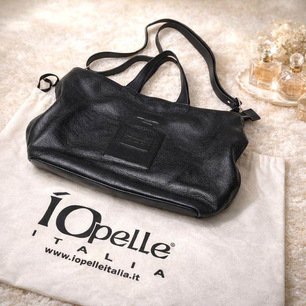 イオペレ✨️パピヨネ 香水瓶 レザー 2WAY トートバッグ 黒 A4 - メルカリ