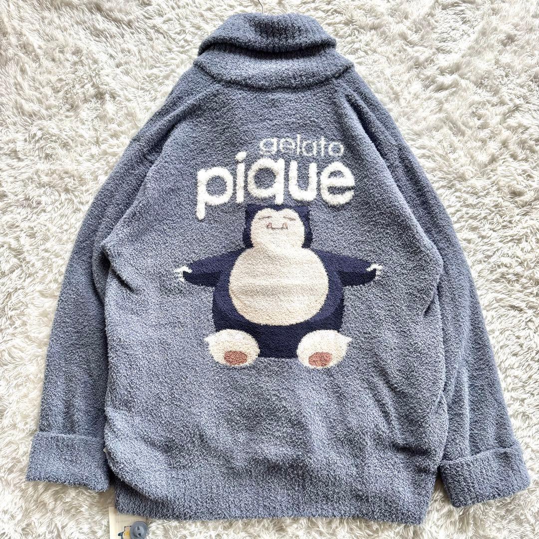未使用・タグ付 ジェラートピケ カビゴン ポケモン カーディガン