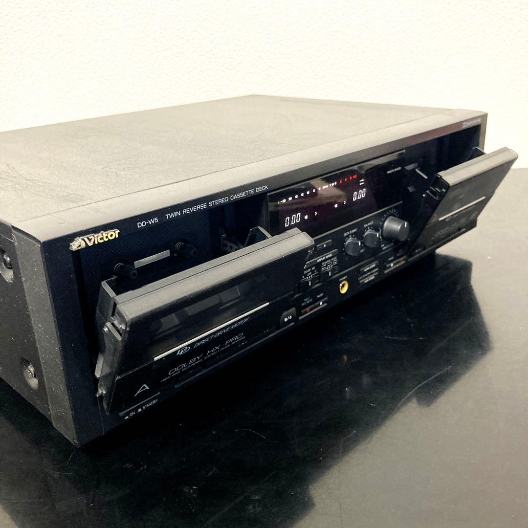 段々値下】Victor DD-W5 Wカセットデッキ 動作確認済 美品 - メルカリ