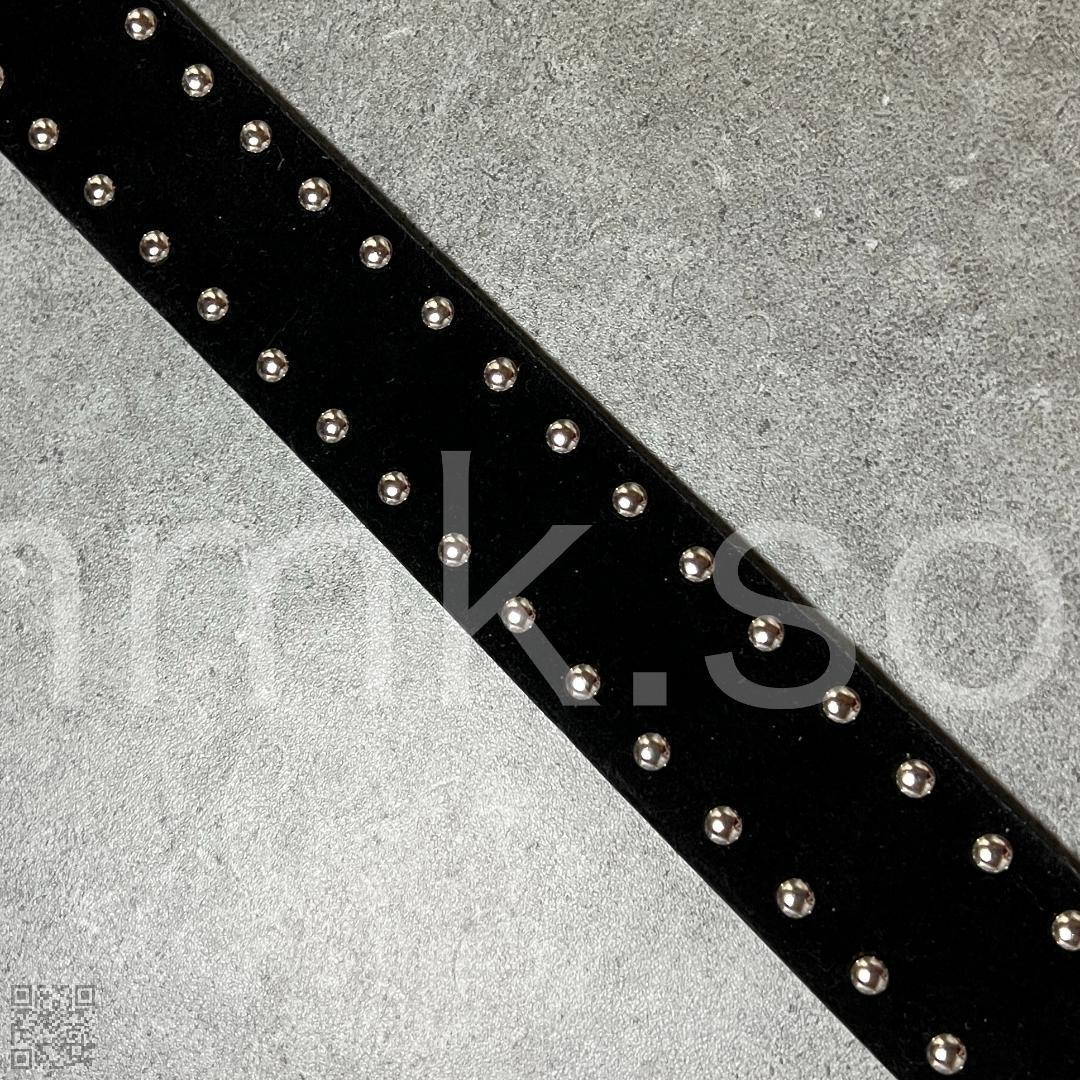 black leather studs belt archive y2k 00s - メルカリ