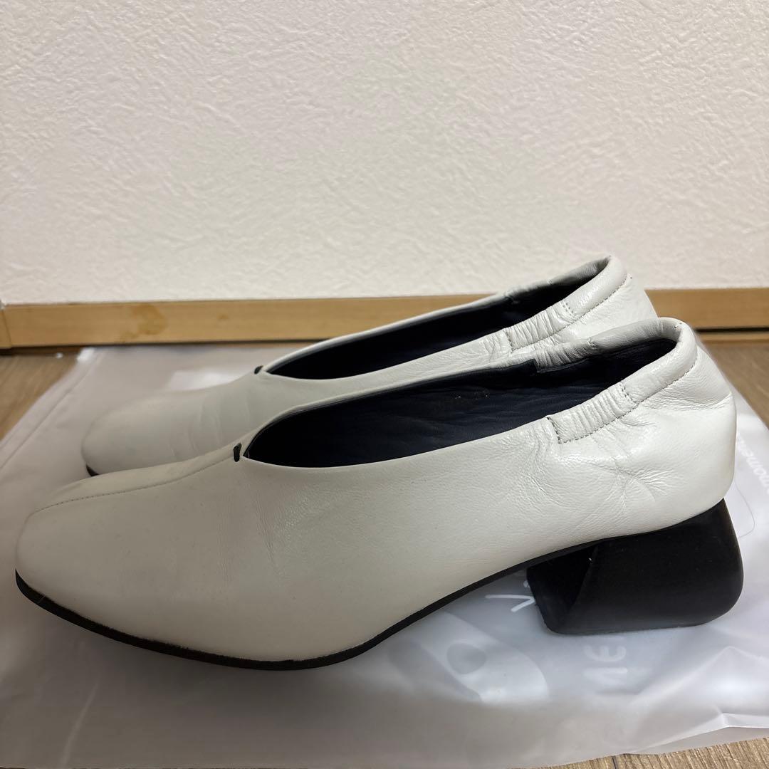 ホワイトローファー 中ヒール ph7+ ph7+/ピアッカセッテ