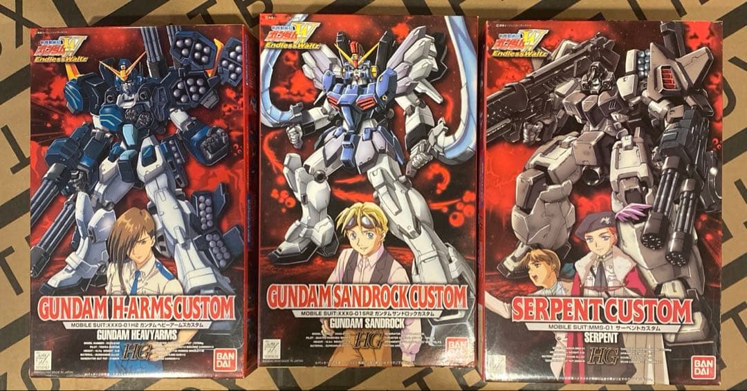 1/100 HG ガンダムW EW 3機セット（旧キット）