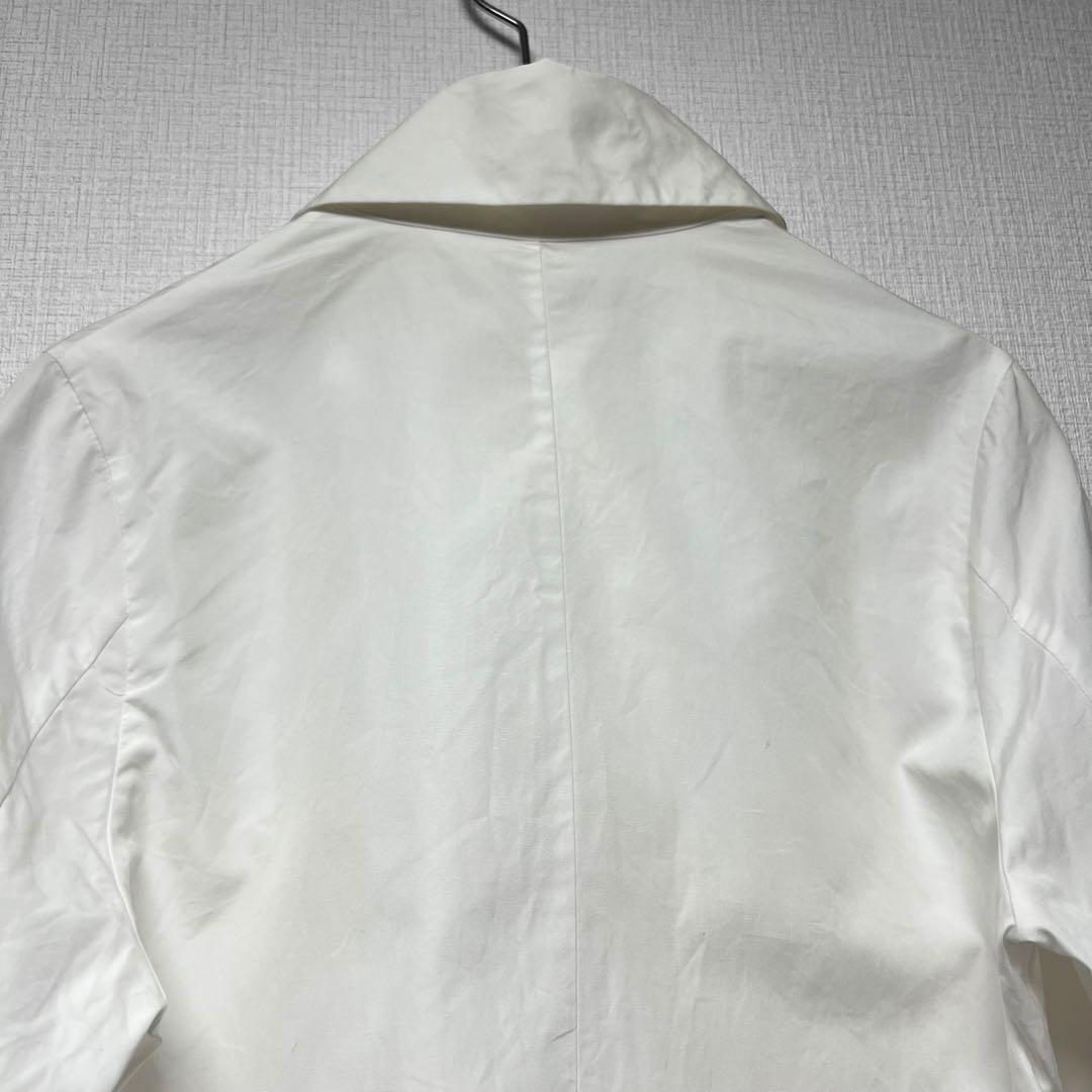 ヨウジヤマモトファム 斜めボタン 変形デザインシャツ スナップボタン