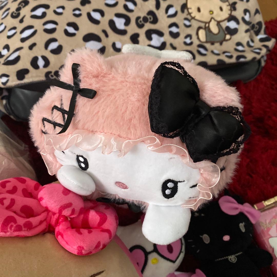 サンリオ キティ ギャル ヒョウ柄 キーケース ぬいぐるみ バッグ 保冷