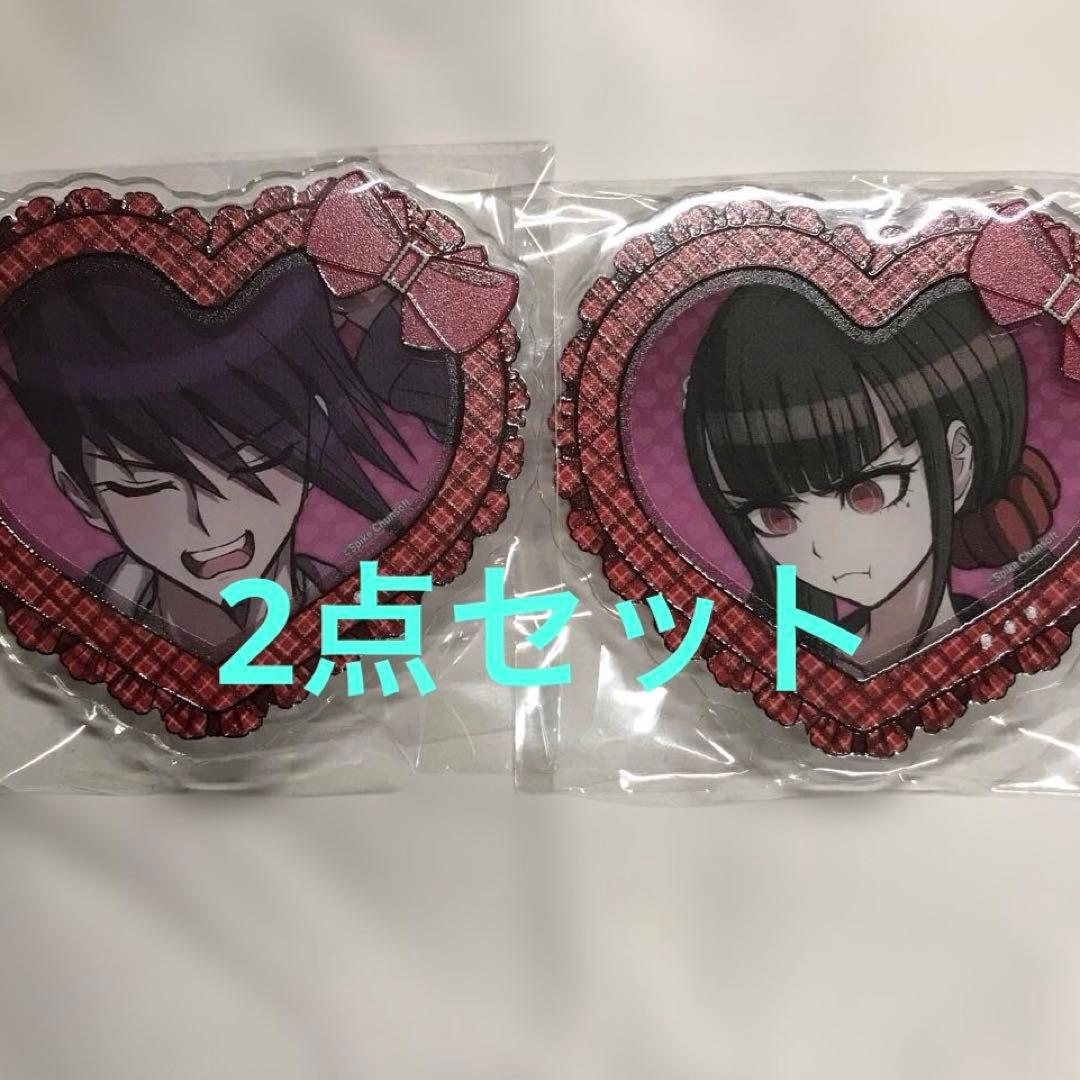 2点セット ニューダンガンロンパV3 百田 春川 ハート型アクリルバッジ