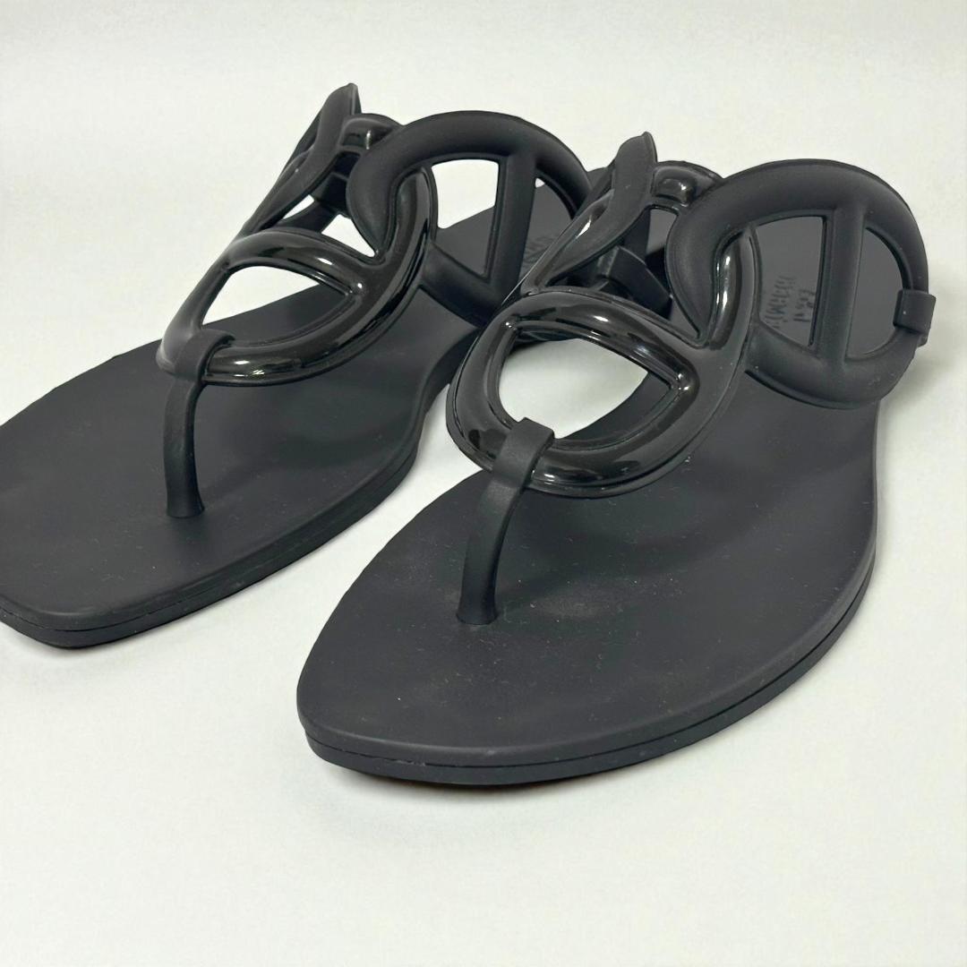 限定価格【極美品】HERMES エルメス エジェリ トングサンダル 39 袋付き