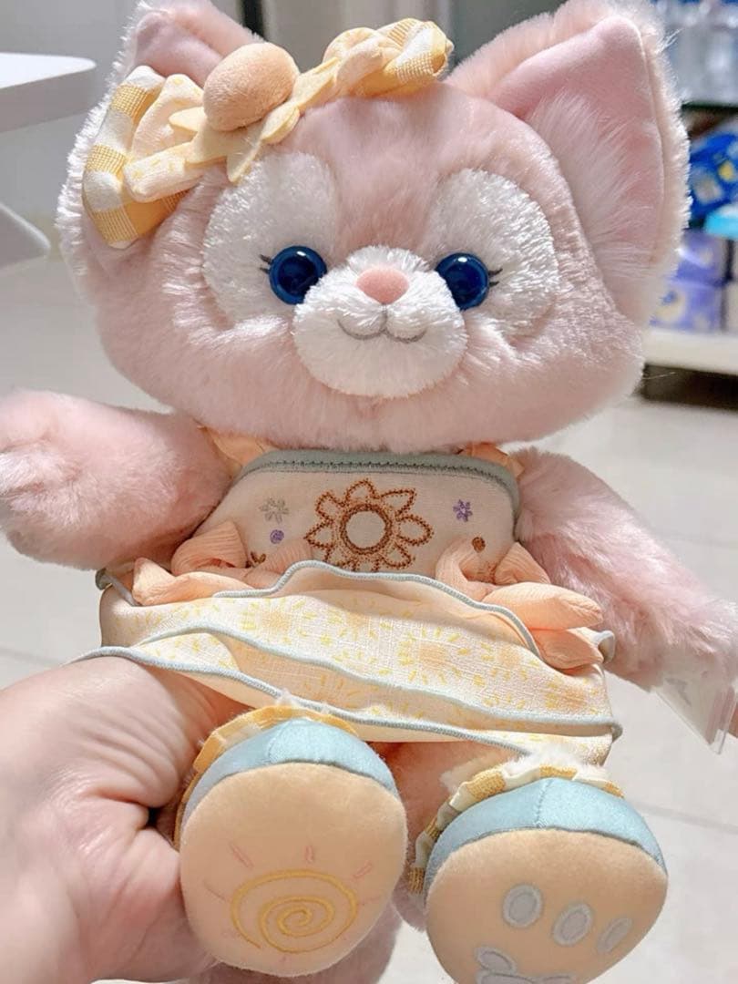 お顔厳選 上海ディズニー 虹 カラフル リーナベル ぬいぐるみss6845