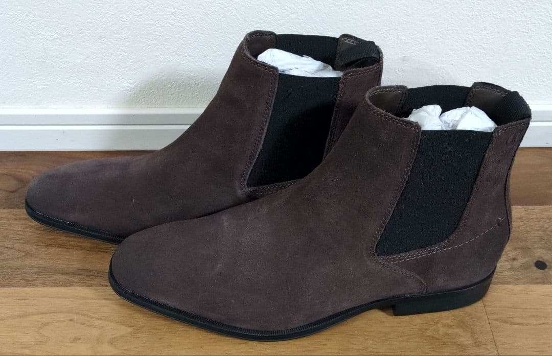 ◆新品◆【Clarks】サイドゴアブーツ Dark Brown 25.5cm