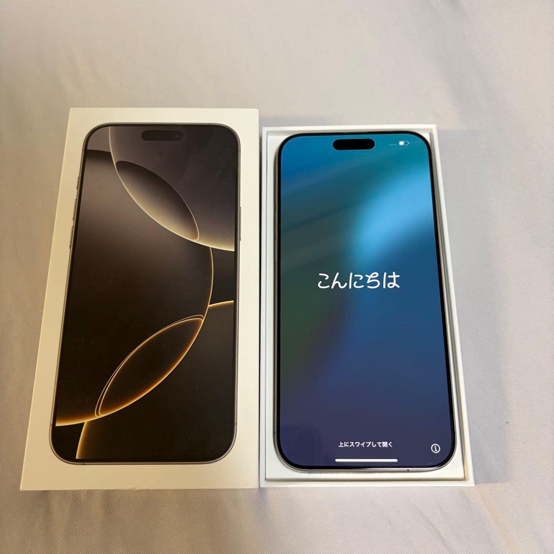 iPhone16proMax 256G ナチュラルチタニウム バッテリー100% - メルカリ