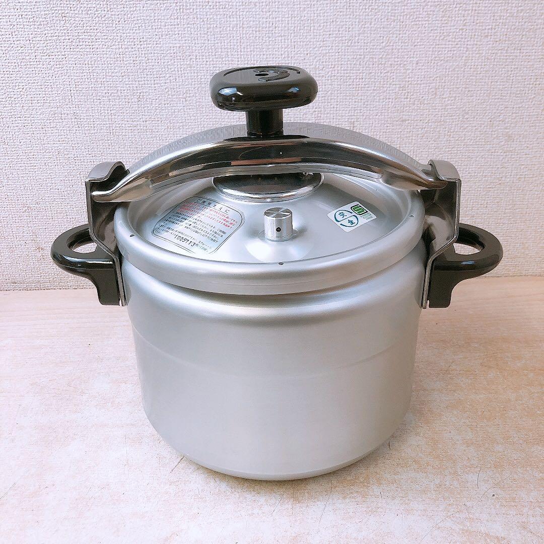 理研 圧力鍋 6L 一升炊き 圧力なべ 両手鍋 RIKEN R-60 自宅保管品