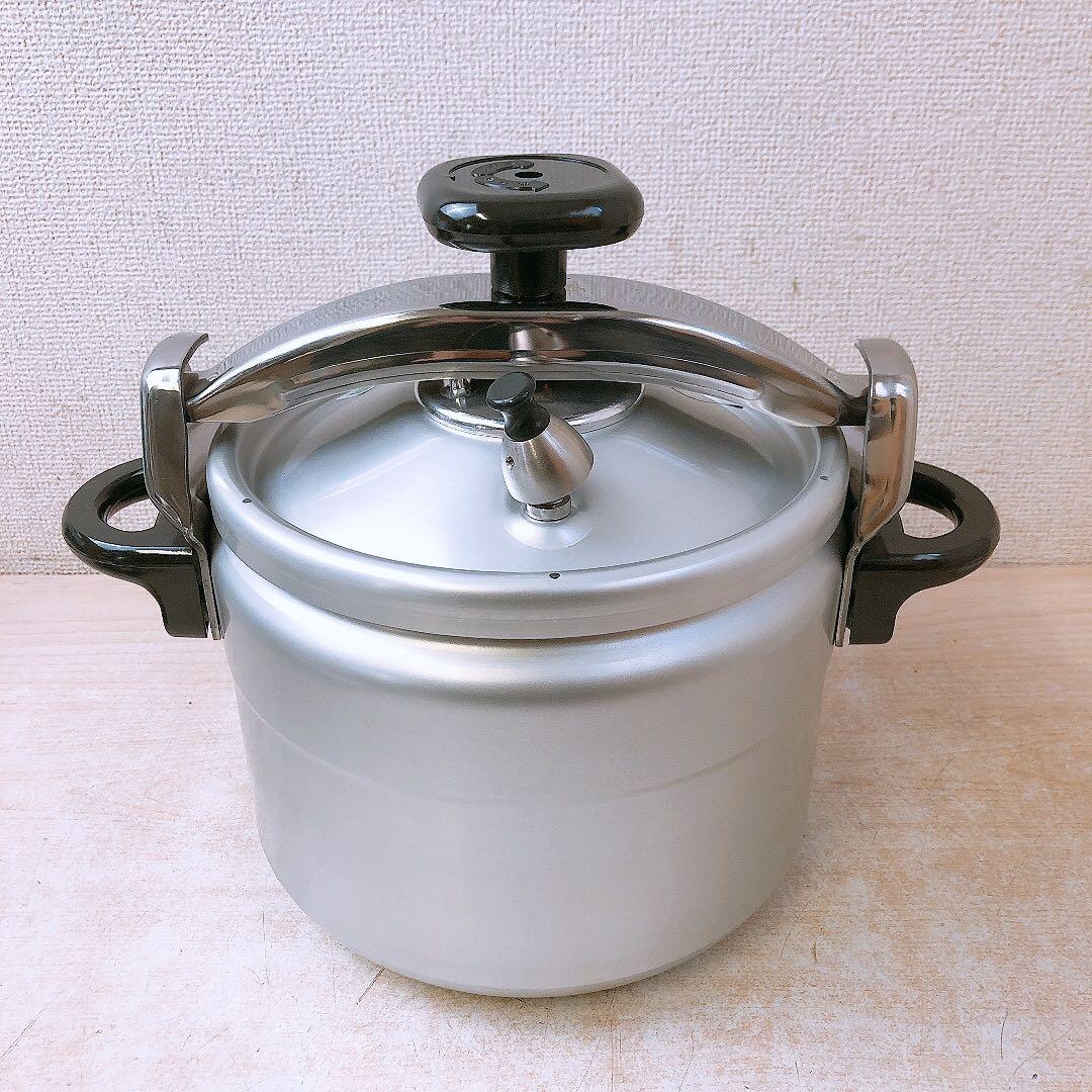 理研 圧力鍋 6L 一升炊き 圧力なべ 両手鍋 RIKEN R-60 自宅保管品