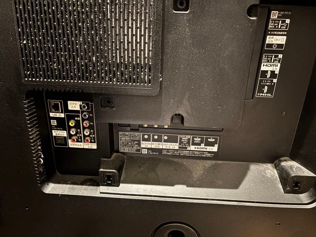 SONY 65インチ KJ–65X9350D ジャンク品 引き取り限定北海道 - メルカリ