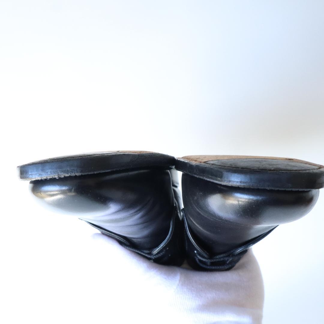 美品　バーバリー　大塚製靴　外羽根プレーントゥ　黒　25.5cm EEE