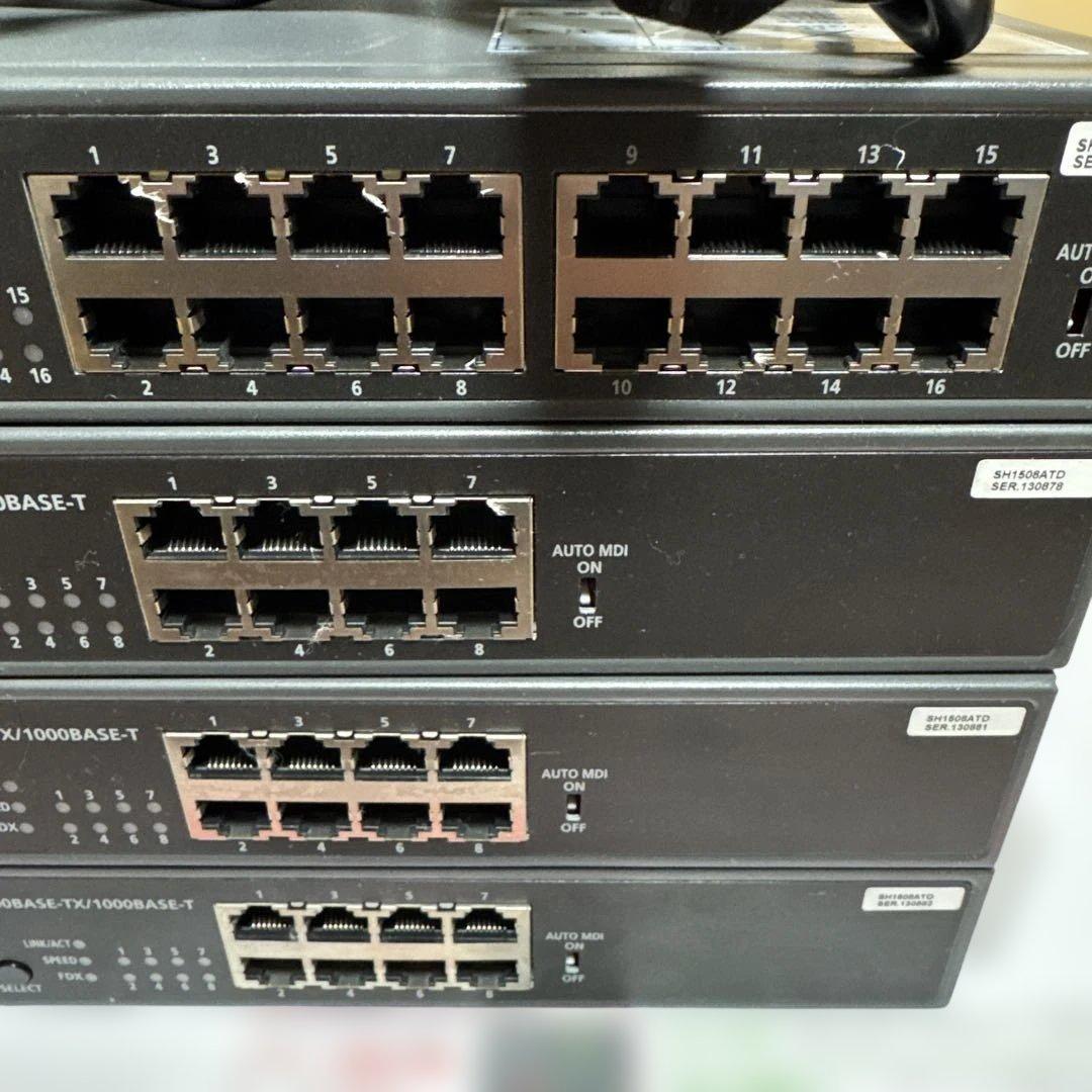 富士通 スイッチングハブ SH1516ATD 1台 SH1508ATD 3台 - メルカリ