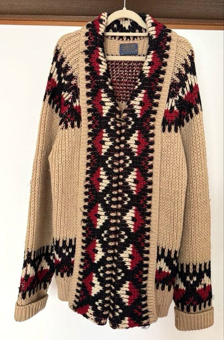 希少70〜80s USA製 PENDLETON カウチンTALON リングジップ - メルカリ