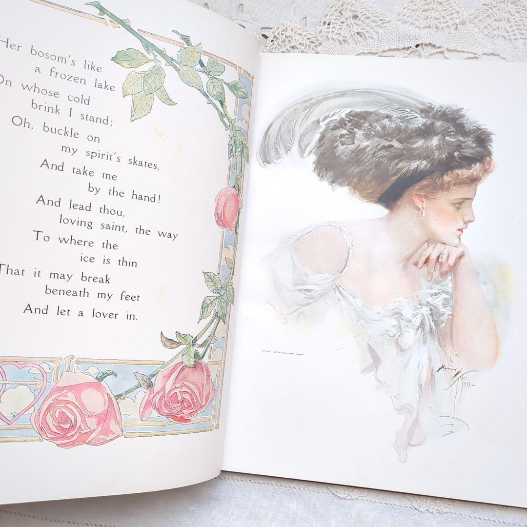 稀少1909年アンティーク 洋書 画集 絵本 児童書 ヴィクトリアン ヴンテージ