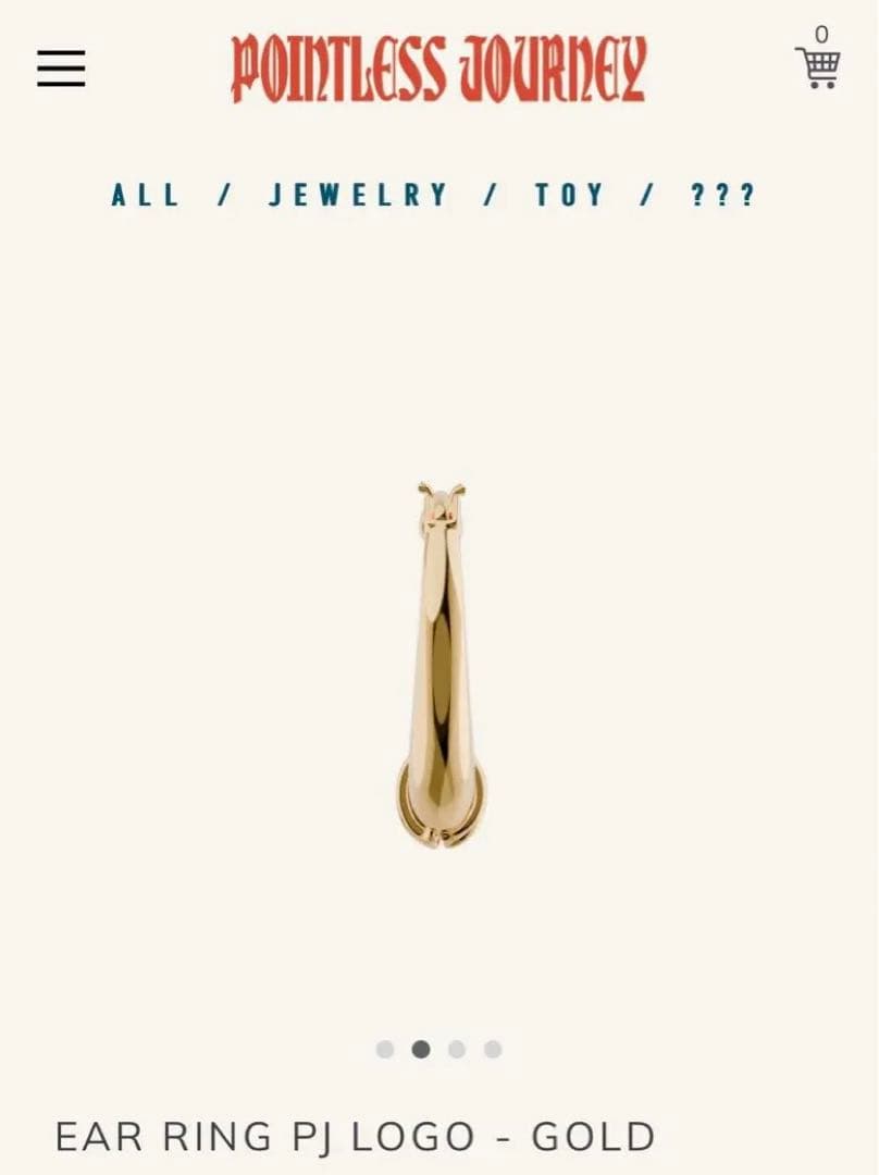 本日午前10時まで最終セール】pointless journey ピアス - メルカリ