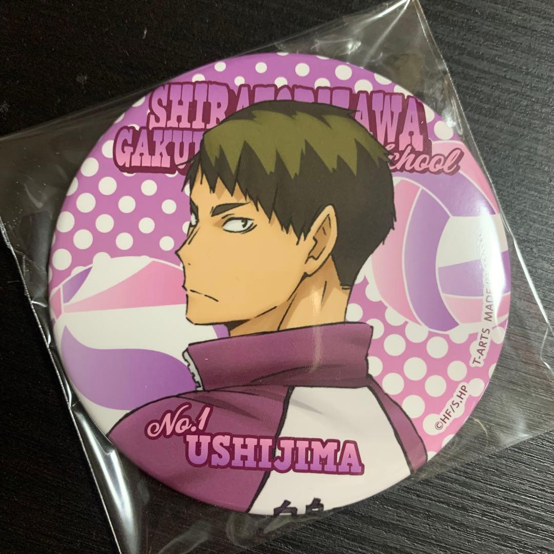 カラパレ ハイキュー!! 振り向き 缶バッジ 牛島若利 牛若 白鳥沢
