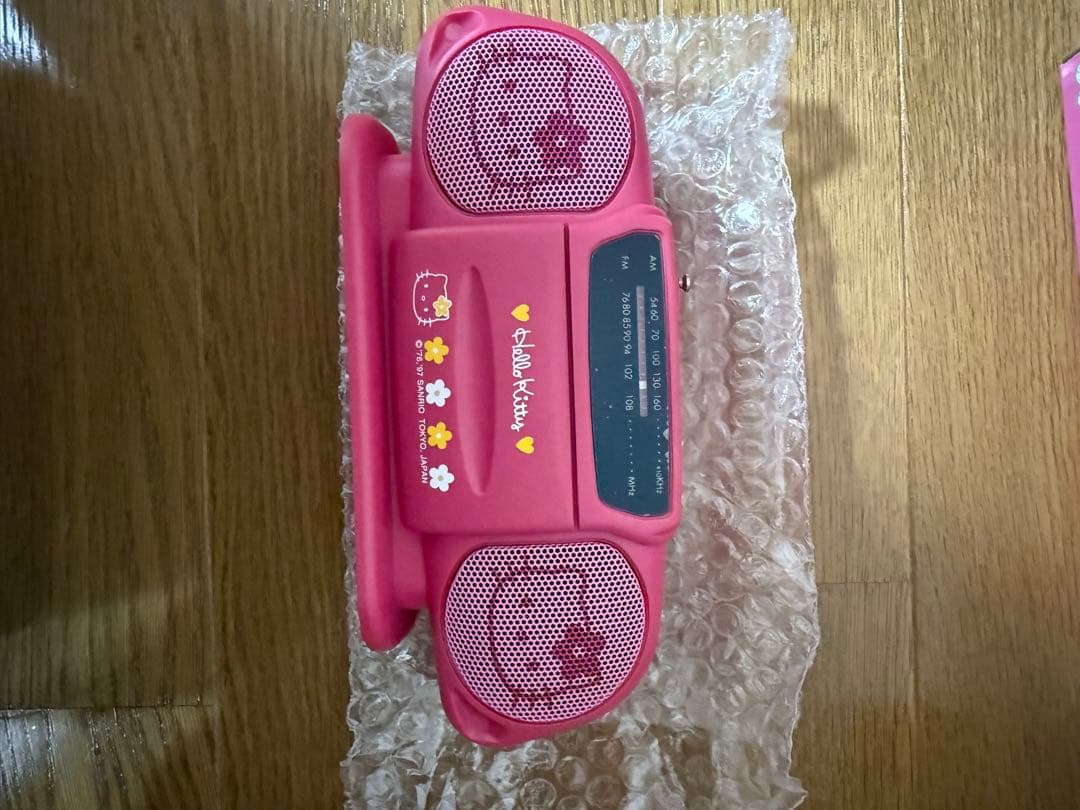 ハローキティ ミニポータブルAM/FMラジオ ハローキティ バイオリン90年代