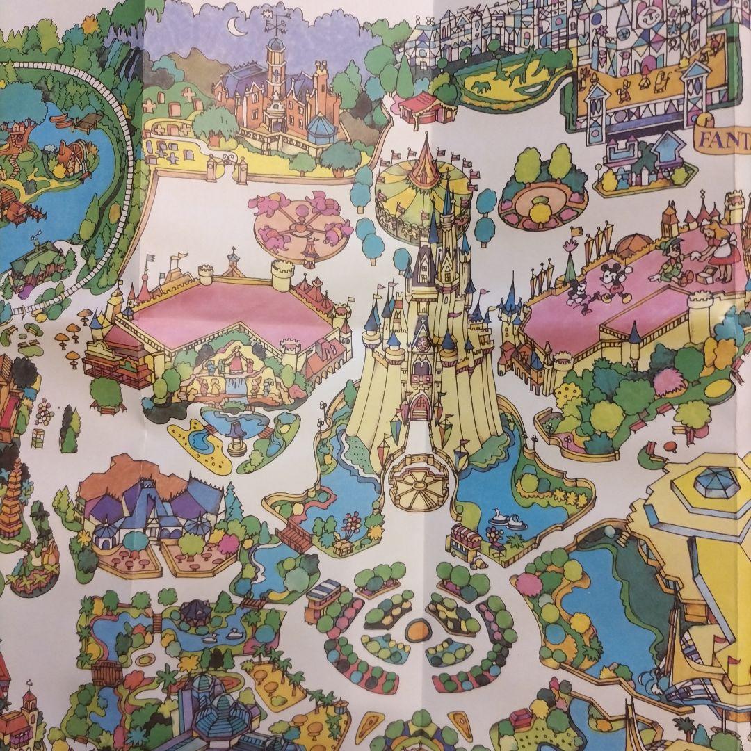 東京ディズニーランドガイドマップ開園当時1983年 - メルカリ