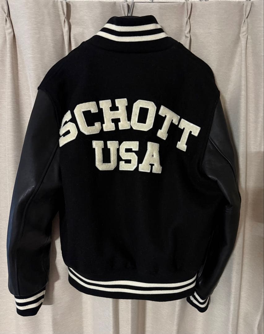 A*i様 USA製 Schott スタジャン ブラック 40サイズ