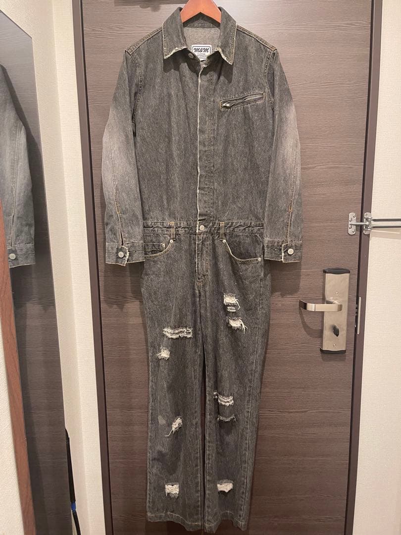 超希少 キムタク着 M&M ダメージ加工ジャンプスーツ ツナギ ドラマ