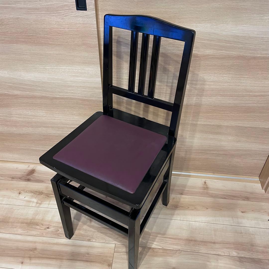 送料込】YAMAHA付属 トムソン椅子 ピアノ椅子 アップライト 高さ調整可能