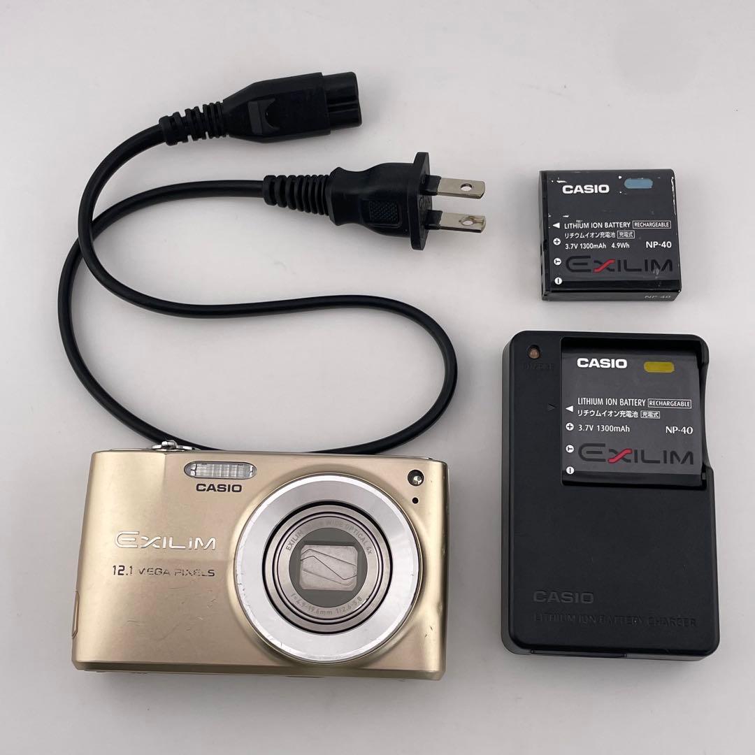 実写美⭕️【動作確認済】CASIO EXILIM EX-Z400 ゴールド - メルカリ