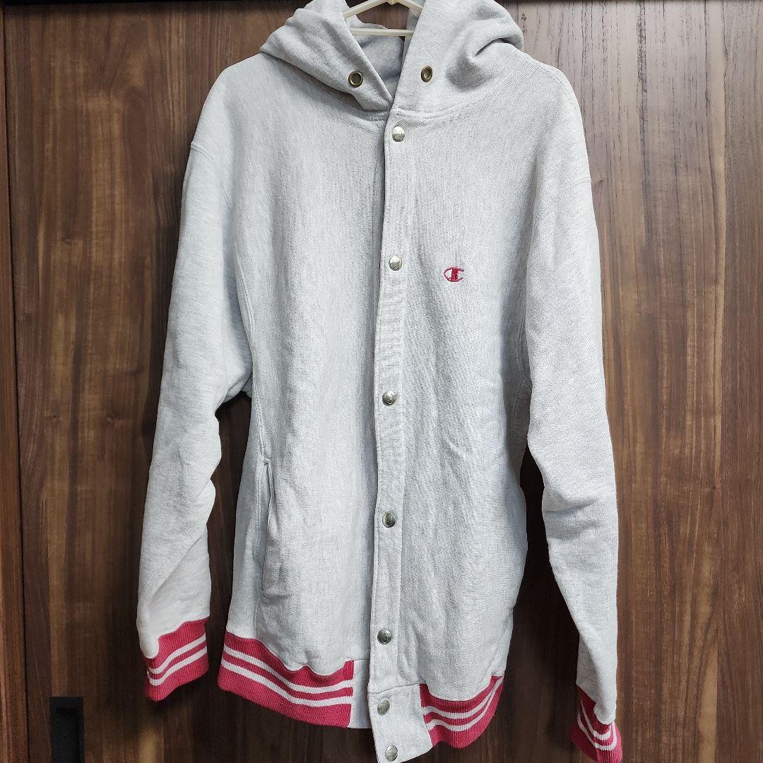 Champion フード　スナップ 　スウェット Champion（チャンピオン） トレーナー スウェット 「Champion」裏起毛