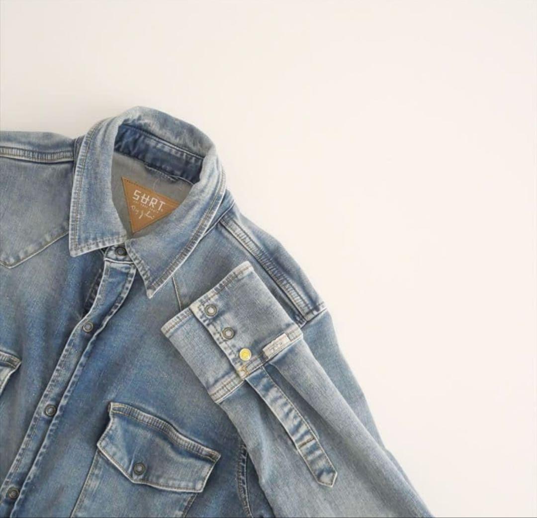 MUSE de Deuxieme Classe サートデニムシャツニコチャン - メルカリ