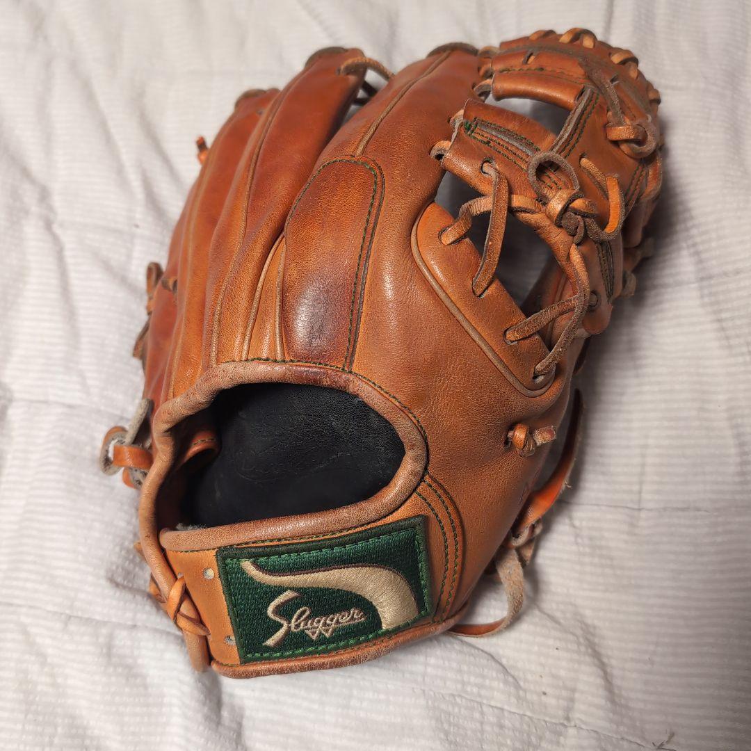 最終値下げ久保田スラッガー　硬式グローブ 　内野　辻綴じ 久保田スラッガー 硬式用 KSG-L5 DPオレンジ×タン 内野手用 C-312 硬式