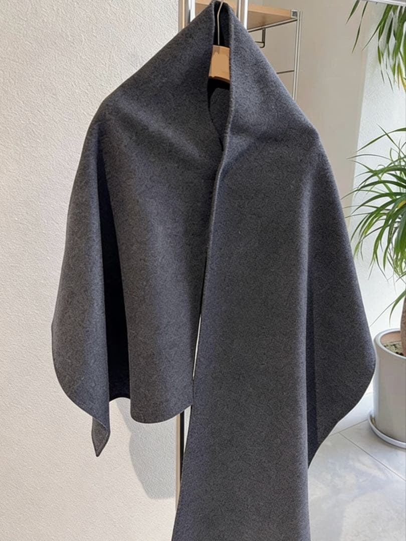 digne ディニュ throw shawl coat グレー