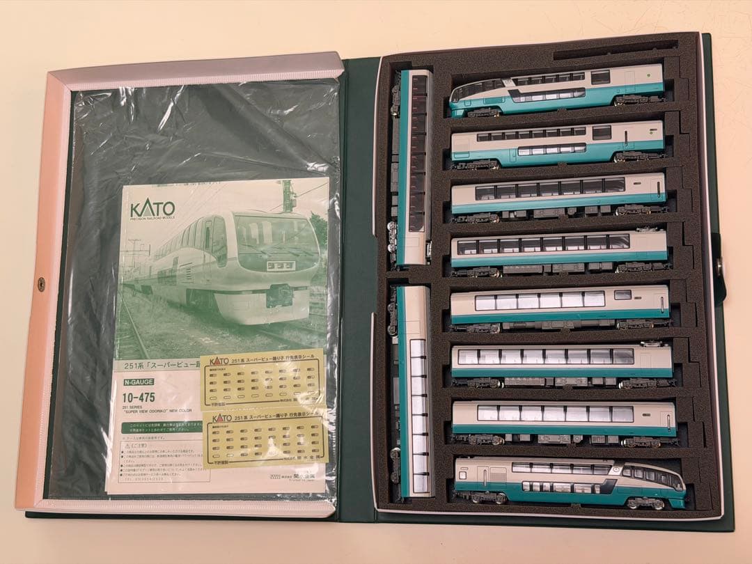 KATO 251系スーパービュー踊り子新塗色10両　10-474 / 475 再生産】(N) 10-474 251系「スーパービュー踊り子」新塗色 6両基本