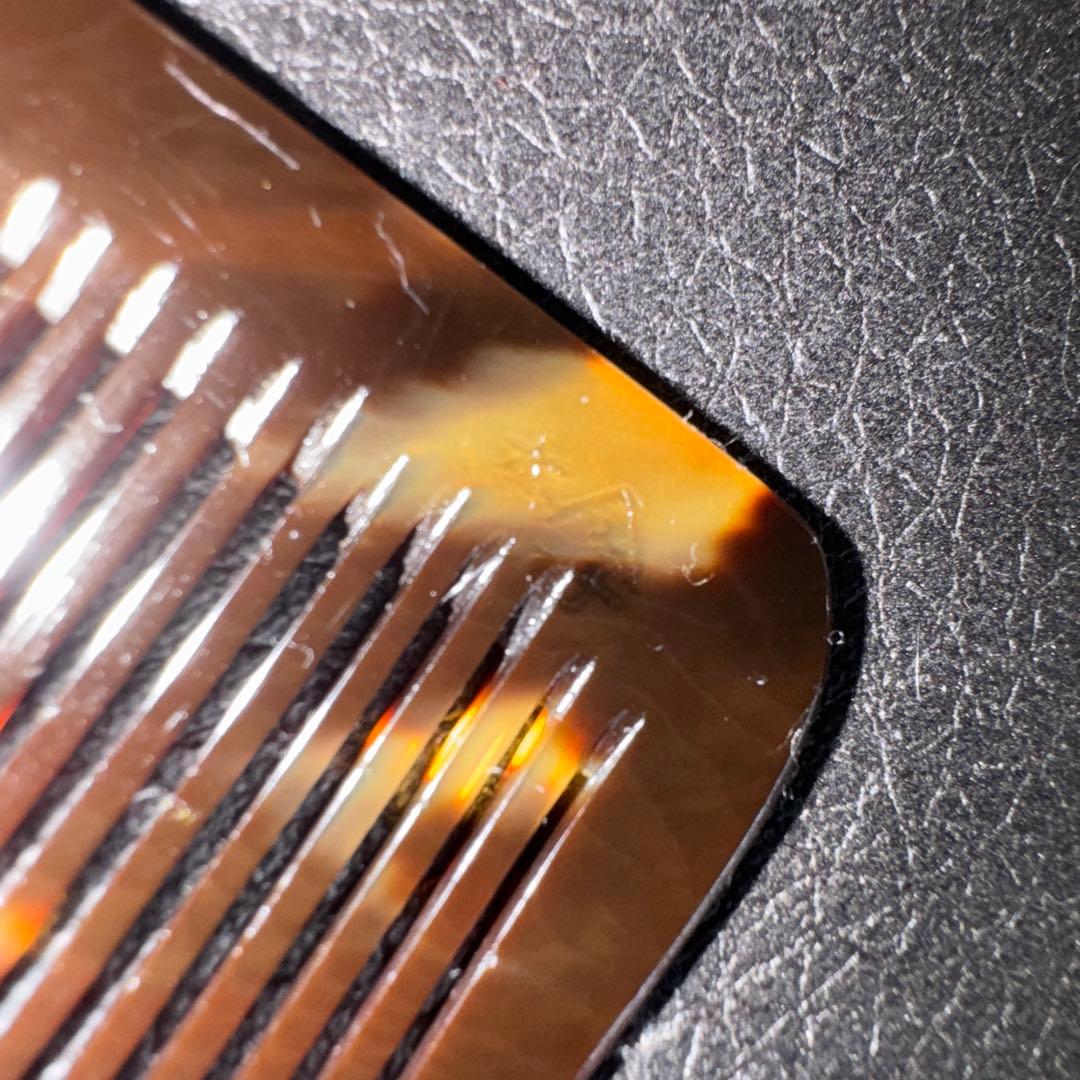 寺本 本鼈甲 16目 理容 櫛 コーム 本鼈甲 ベーク