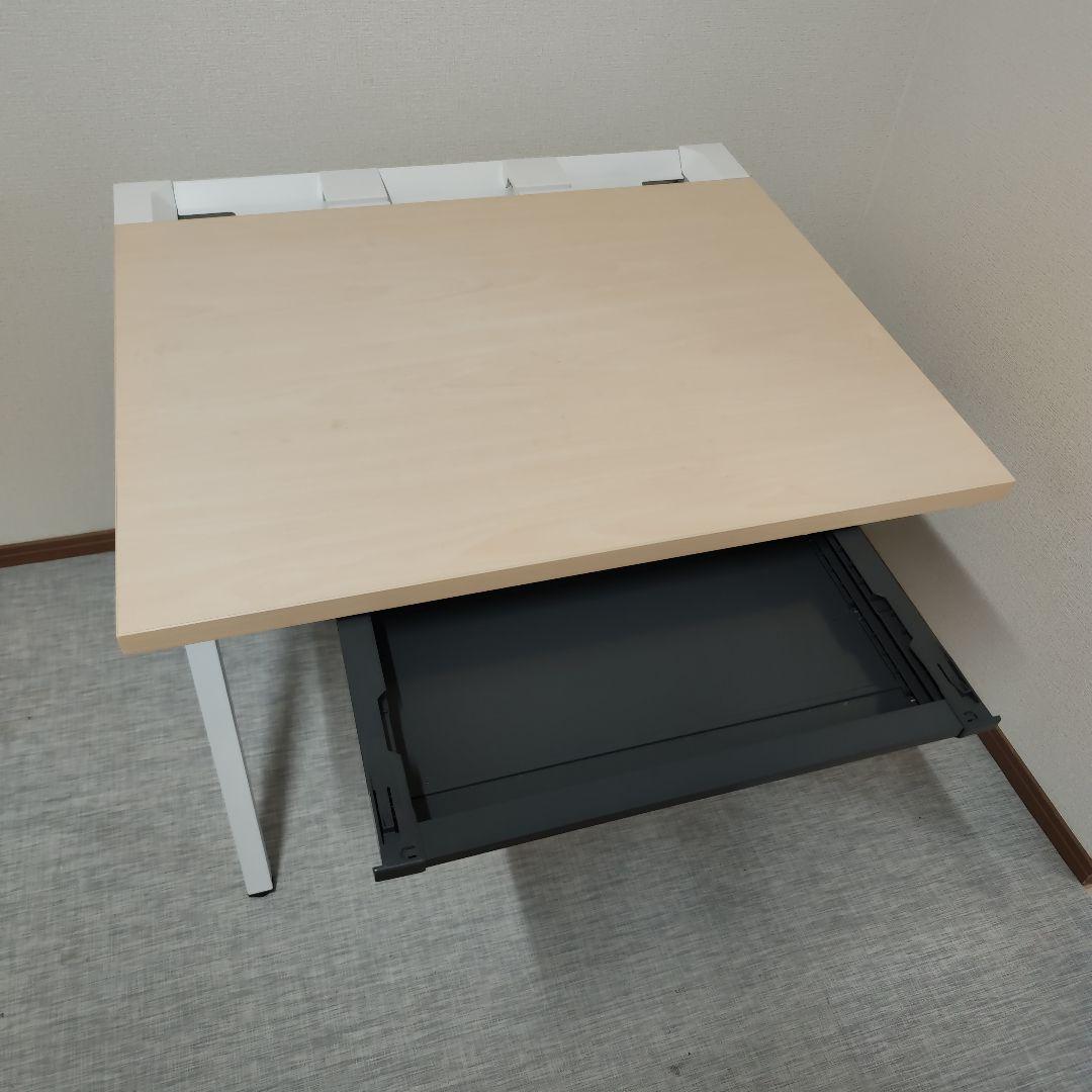 引越し処分】コクヨ LEAN（リーン）幅80cm センター引出付 テレワーク