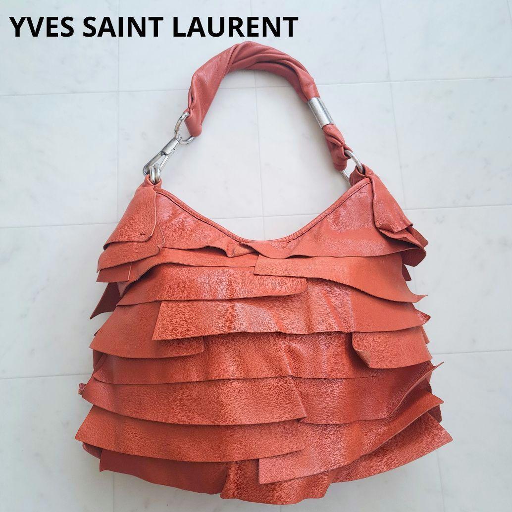 希少】イヴサンローラン サントロペ フリル ショルダー バッグ - メルカリ