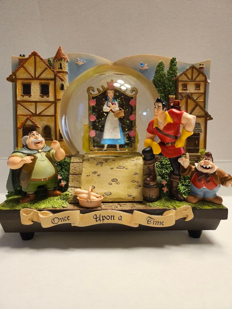 ディズニースノードーム 美女と野獣 Disney - 希少 廃盤品☆ディズニー 美女と野獣 ライトアップ スノー