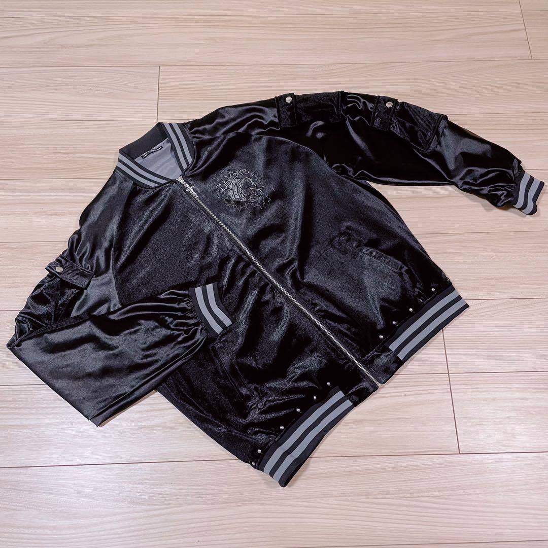 送料無料 美品 dimmoire Messy Bones ベロアスカジャン 刺繍 - メルカリ