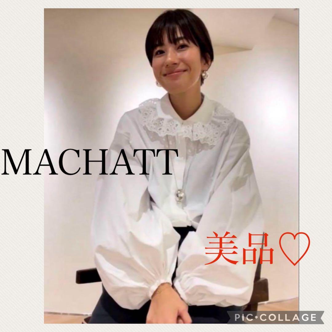 美品♡ マチャット machatt レースカラーブラウス - メルカリ